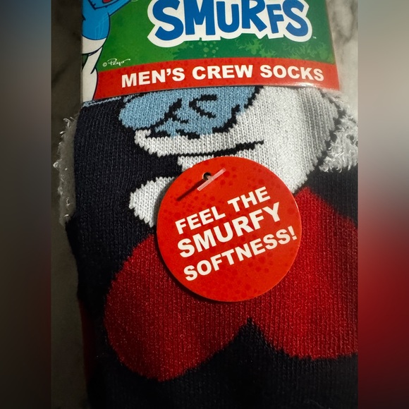 Smurfs Crew Socks - 3pairs 6-12 unisex - Picture 2 of 5